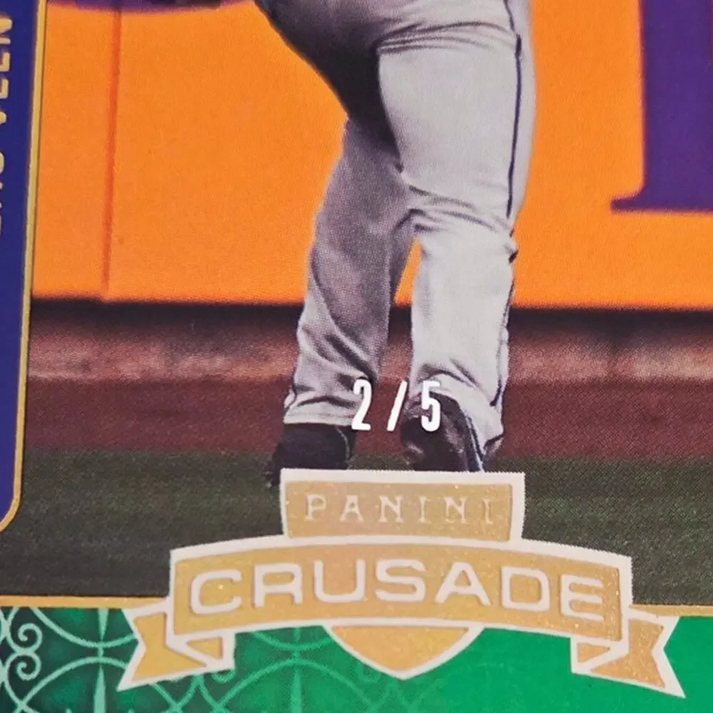 Zac Veen Crusade Juggernauts 2/5 Green Colorado Rockies Top Prospect Case Hit